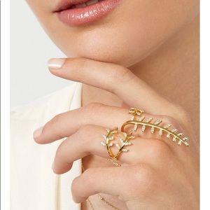 Baublebar gold multi-finger ring
